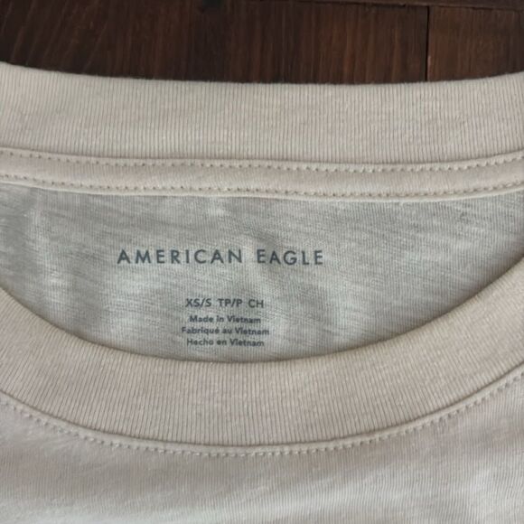 American Eagle Oversized Limited Edition Holiday Tee Shirt Size XS - Picture 7 of 11
